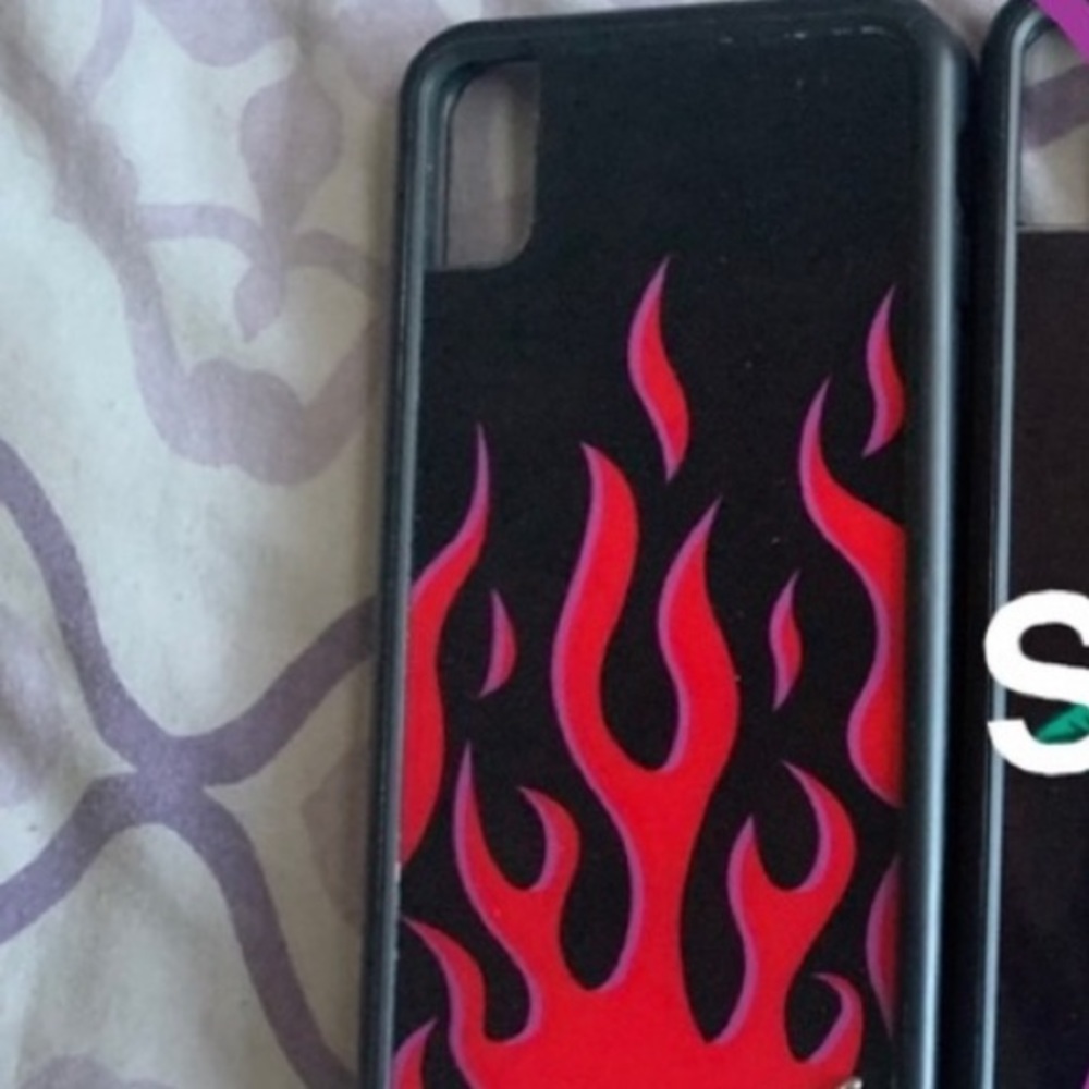 Wildflower Red flames Case IPhone XS Max